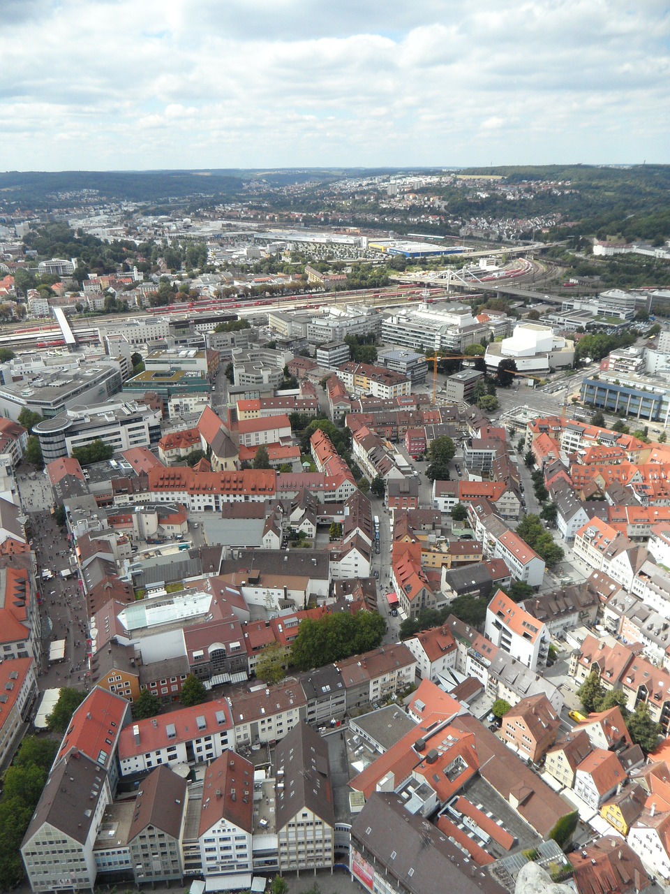 city ulm from above free photo