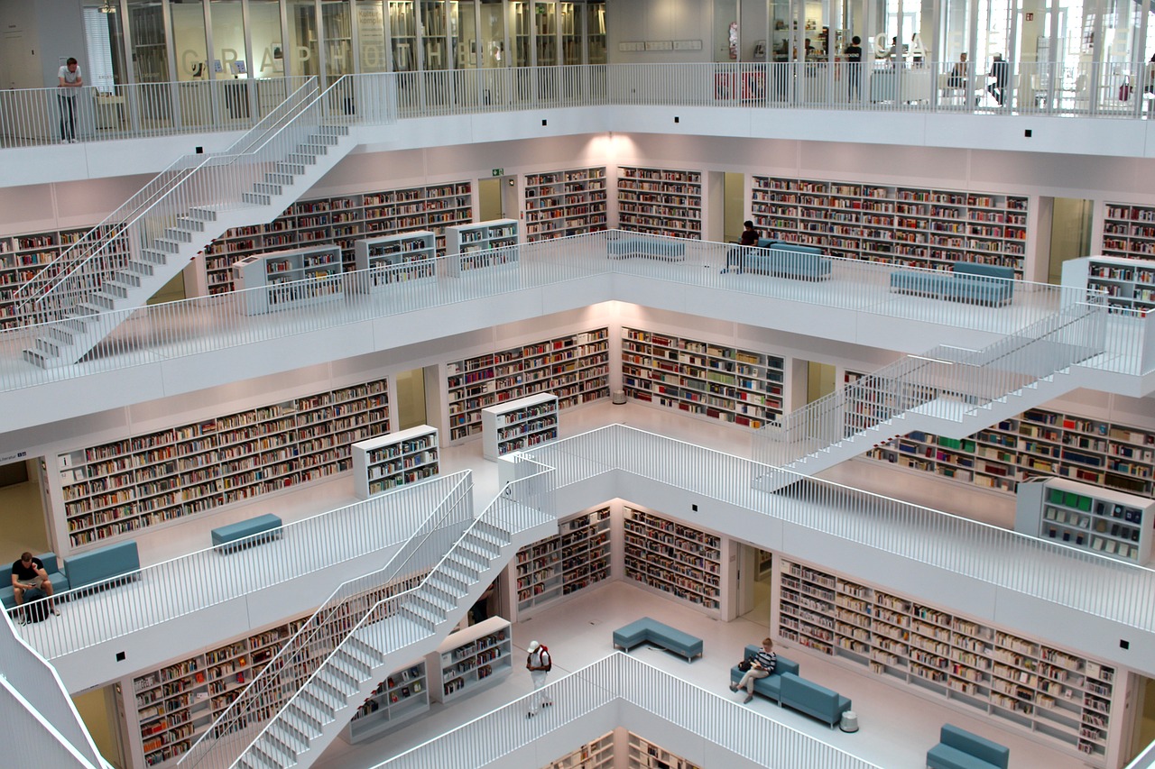 city library stuttgart library free photo