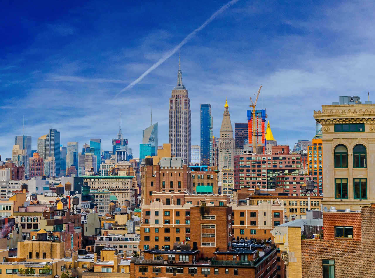 city scape new york skyline free photo