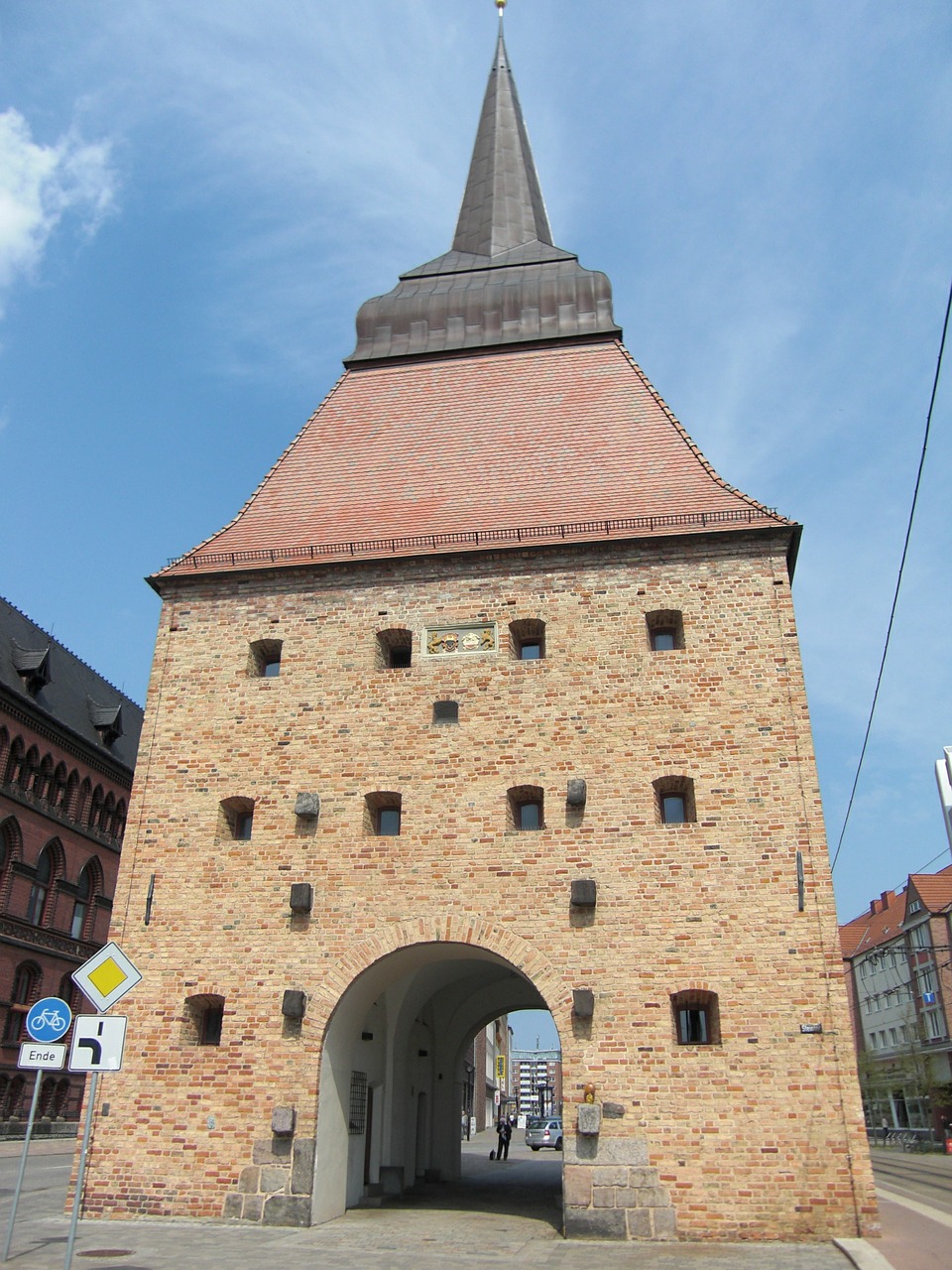 city wall rostock town fortifications free photo