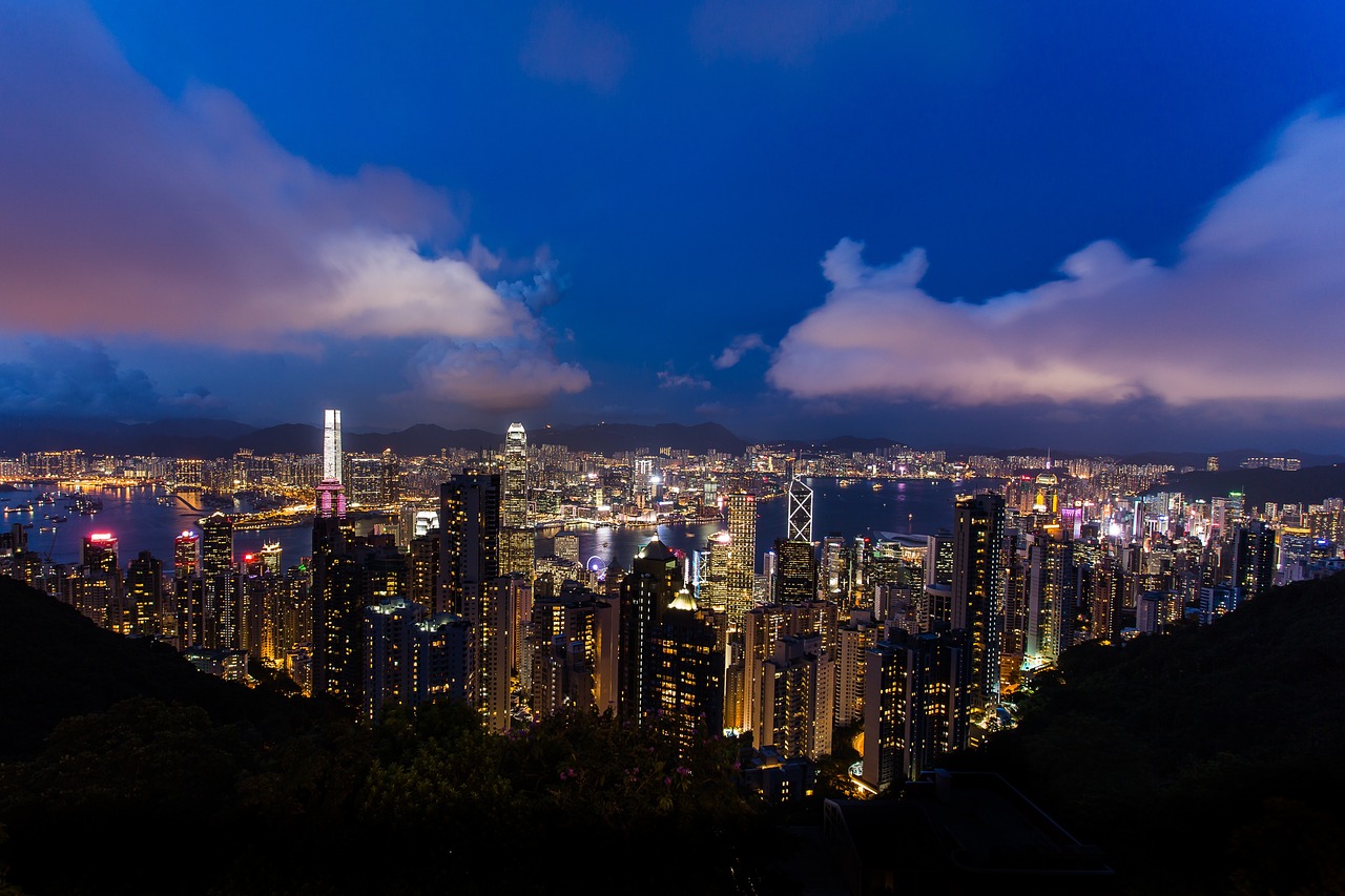 hong kong cityscape china free photo