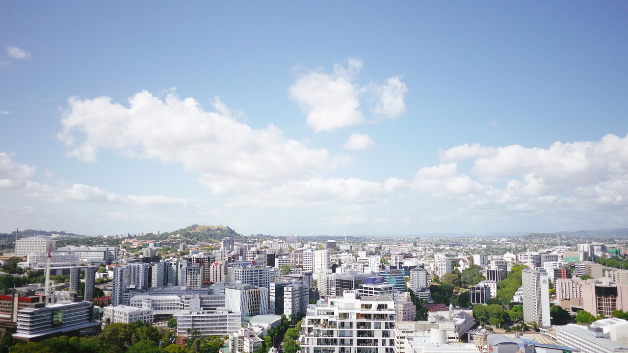 cityscape clouds skyline free photo