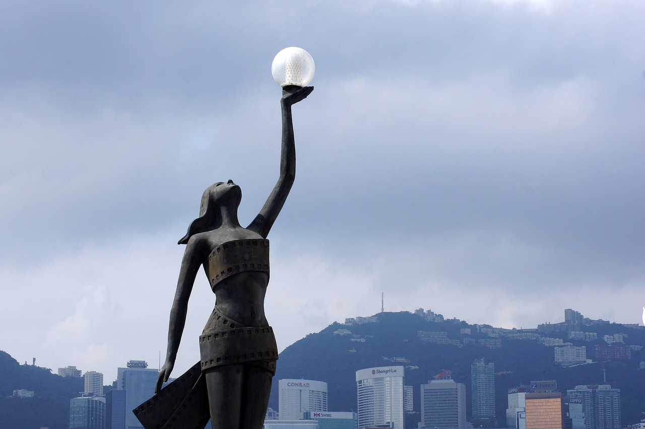 cityscape hong kong skyline skyline free photo