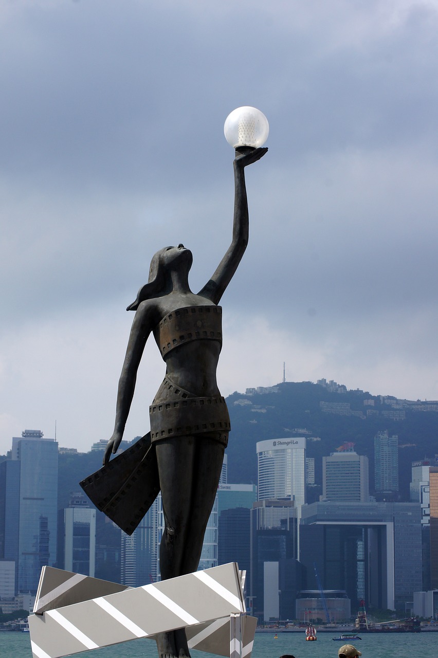 cityscape hong kong skyline skyline free photo