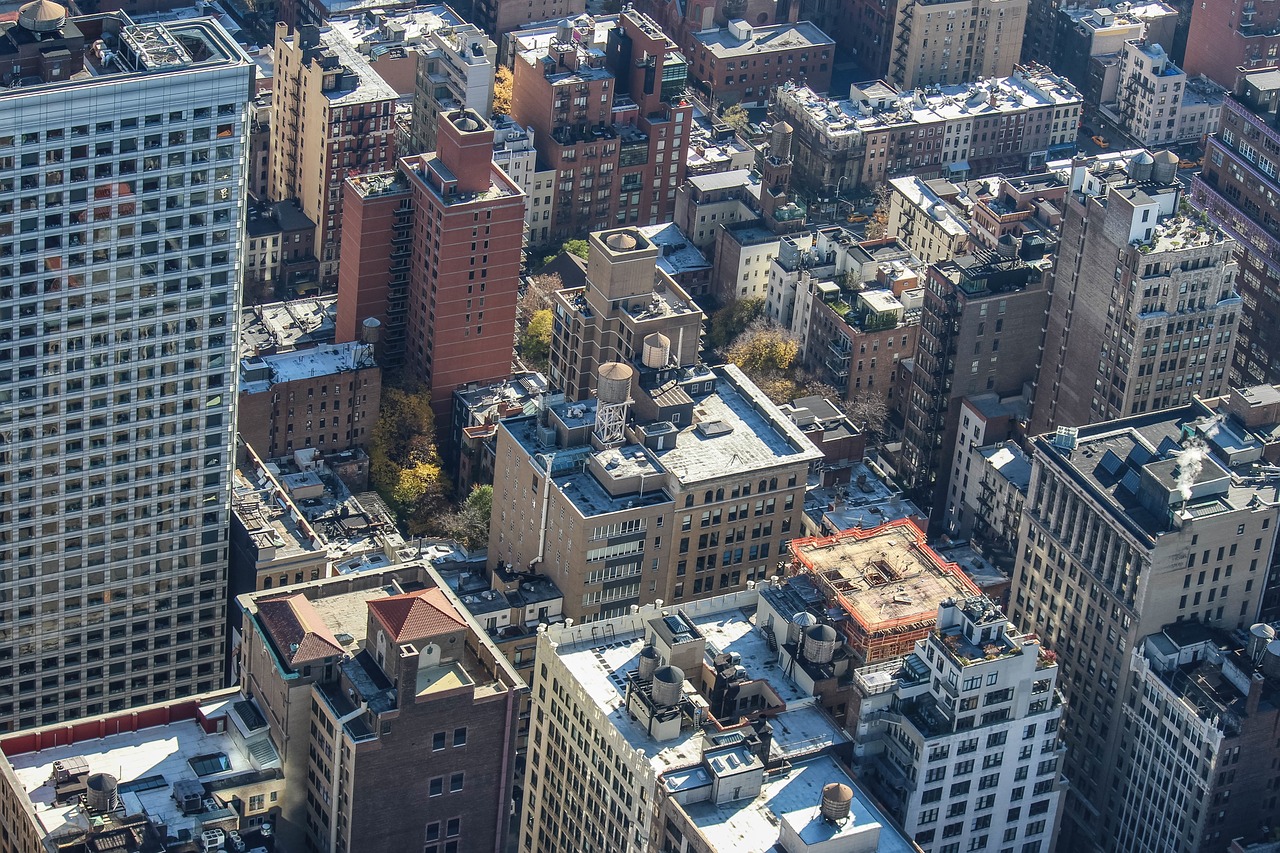 cityscape aerial view architecture free photo