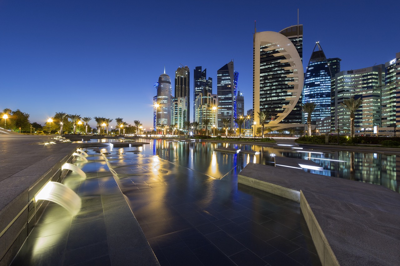 cityscape  doha  qatar free photo