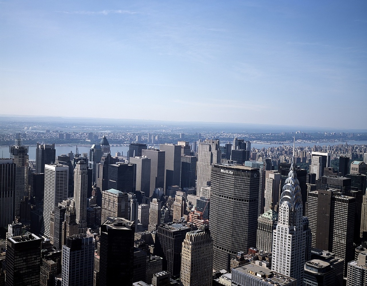 cityscape manhattan skyline free photo