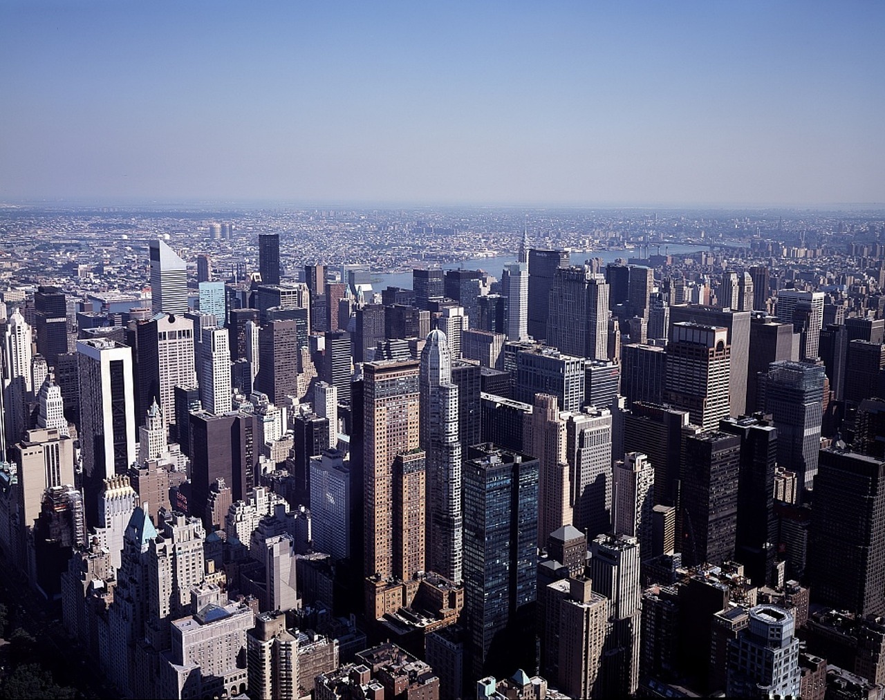 cityscape manhattan skyline free photo