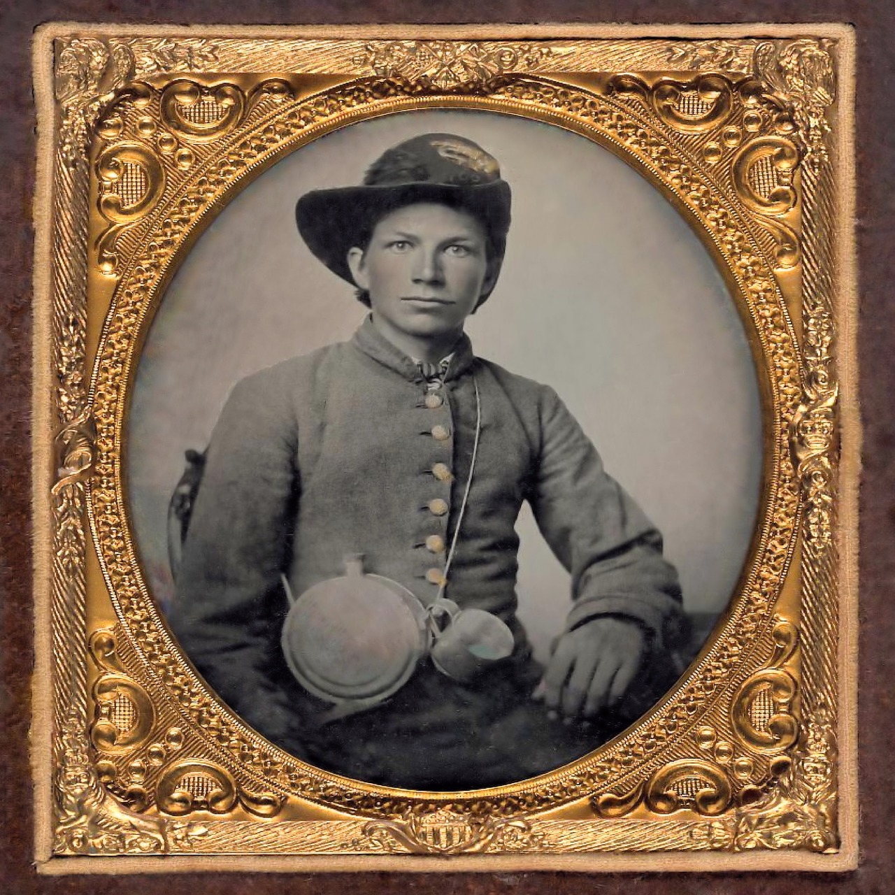 civil war confederate soldier free photo