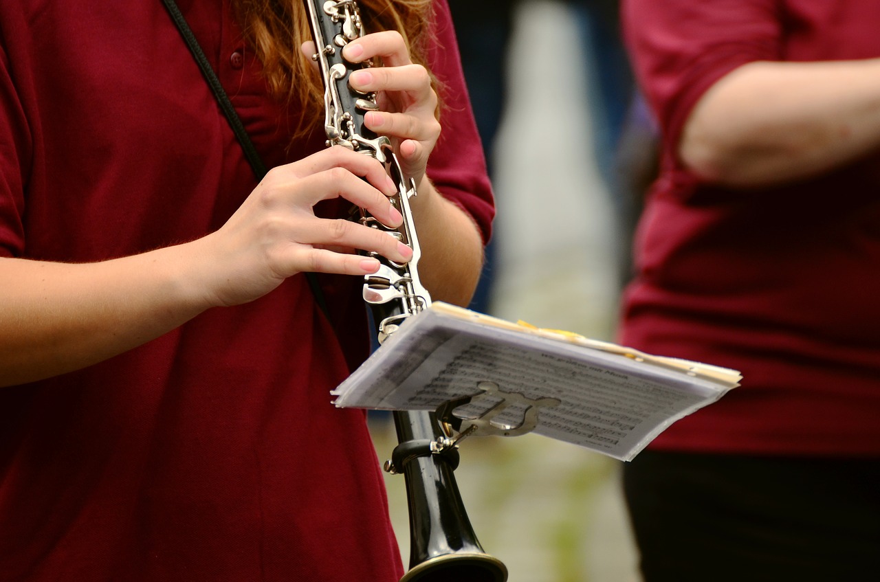 clarinet musical instrument marching free photo