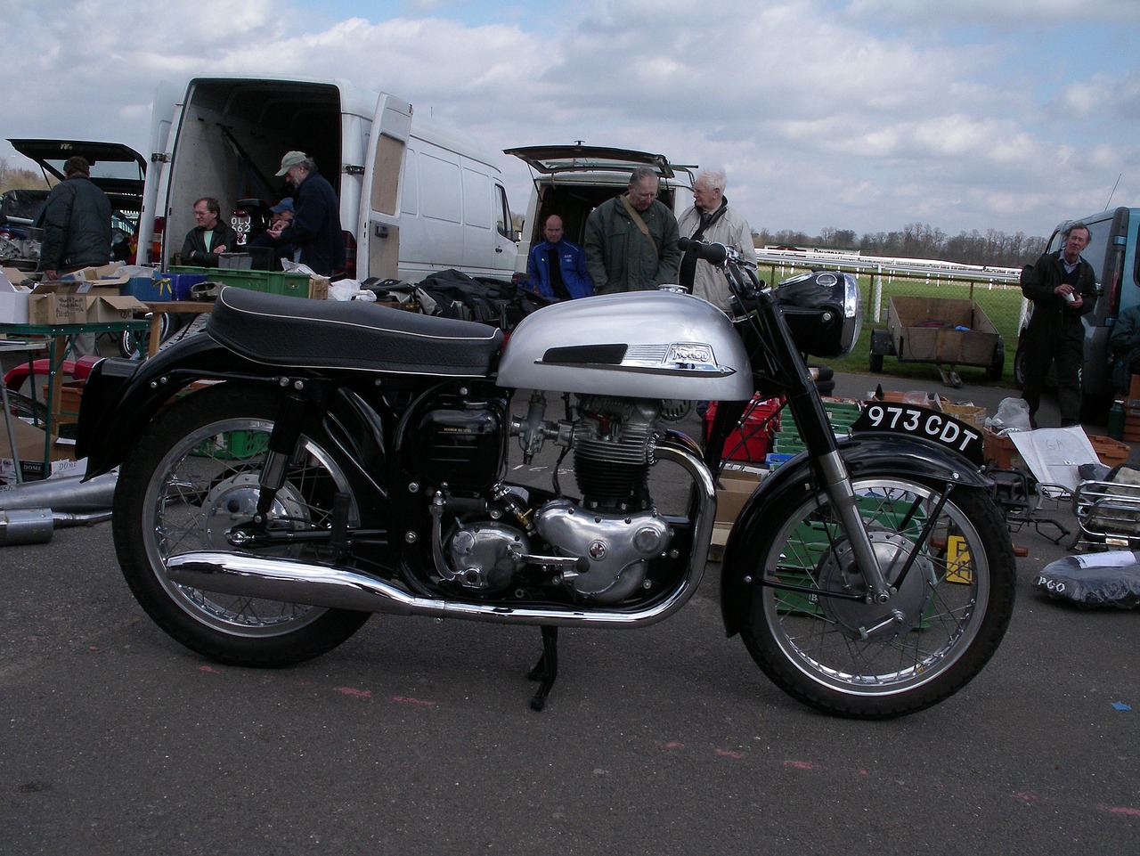 classic british motorcycle free photo