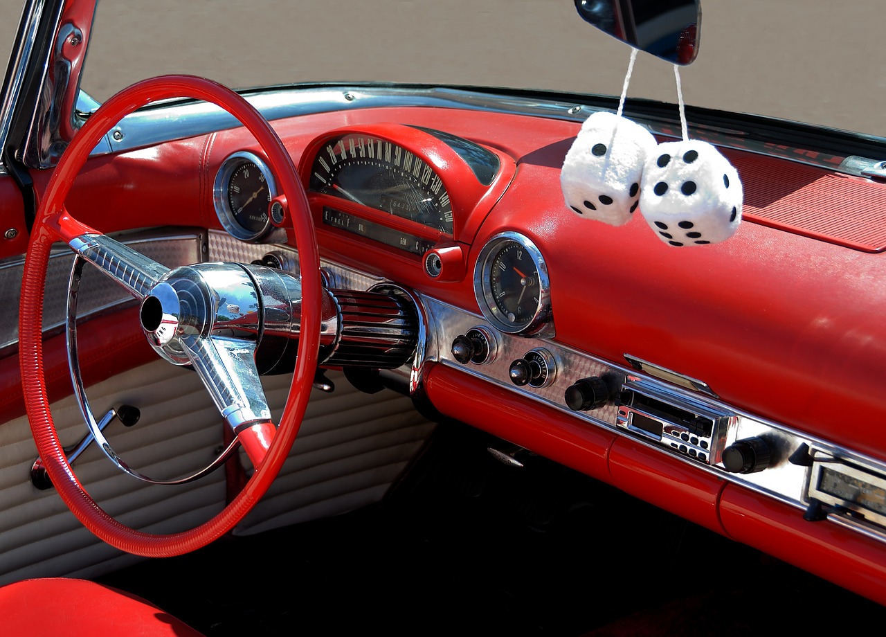 classic car interior design free photo