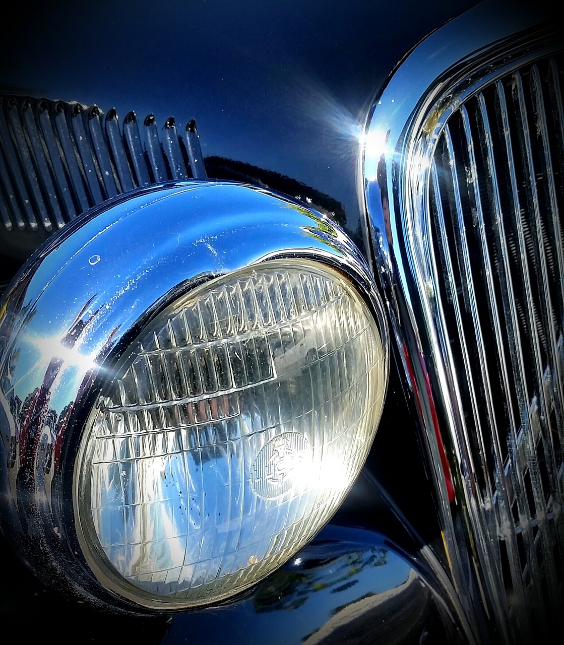 classic car vintage car headlight free photo