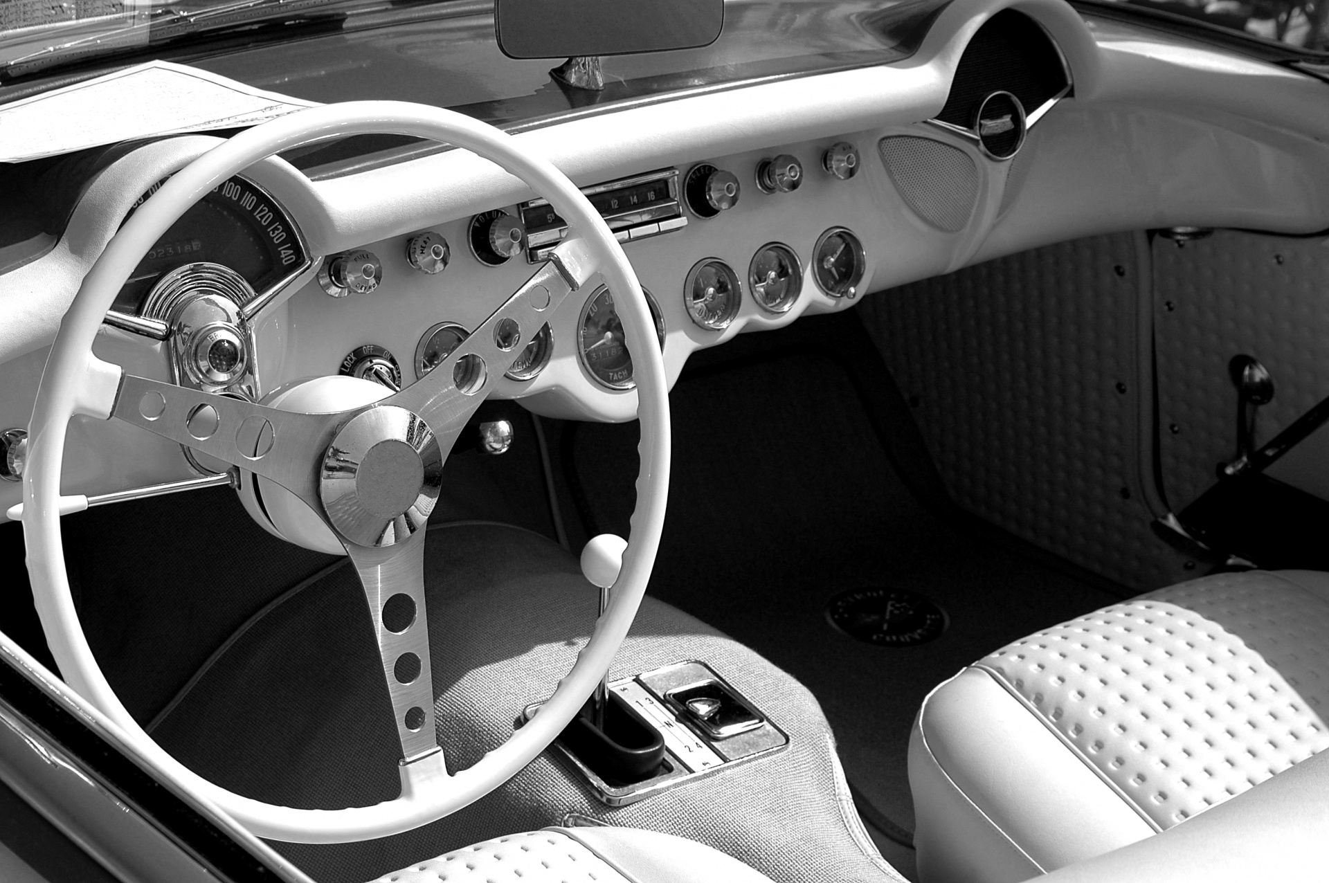 classic car interior design free photo