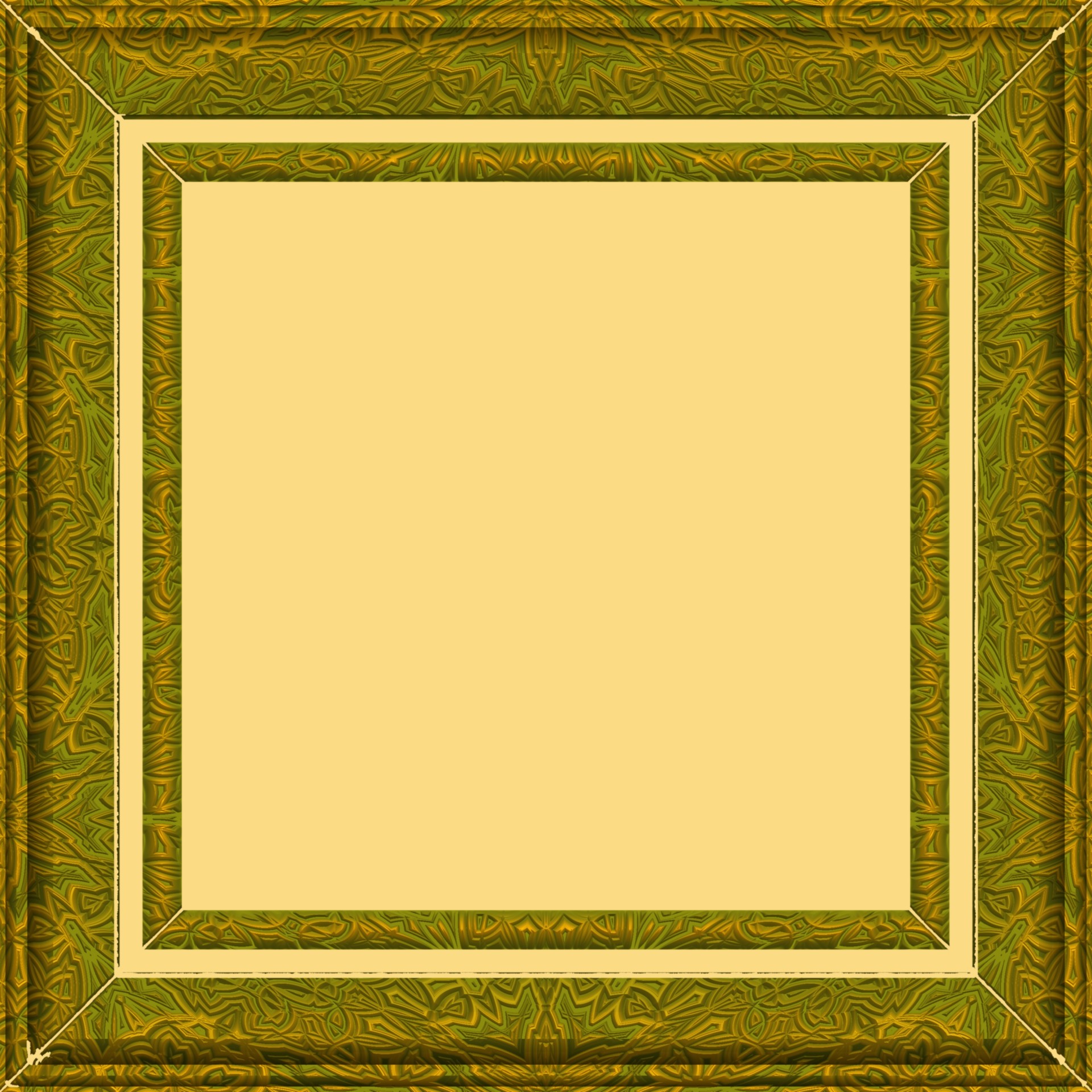 frame classic yellow free photo