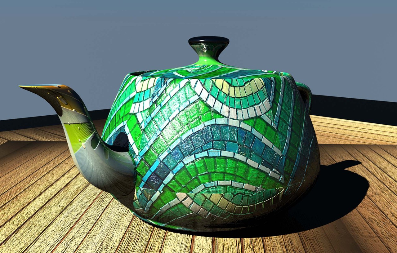 clay tea mug 3d free photo
