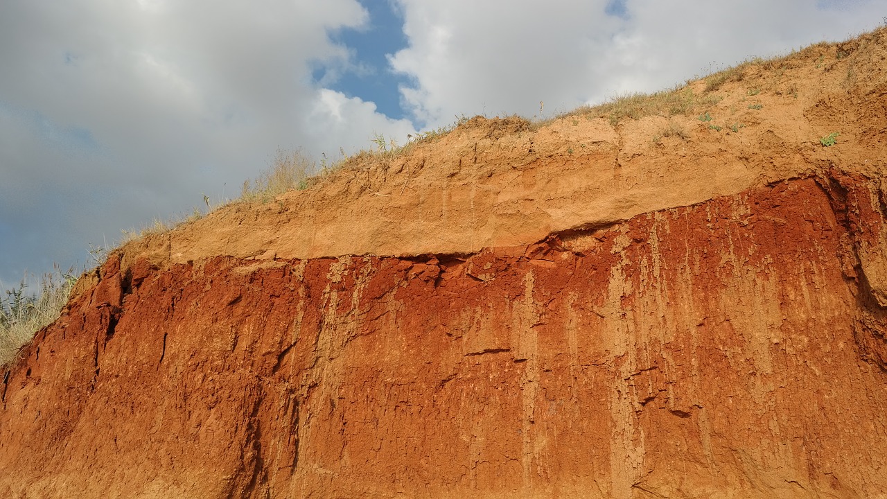 clay  cliff  rocks free photo