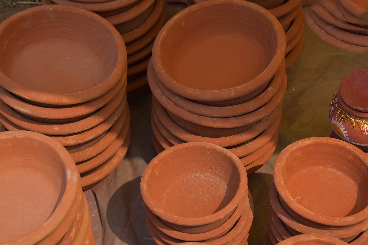 clay bowls pottery craft free photo