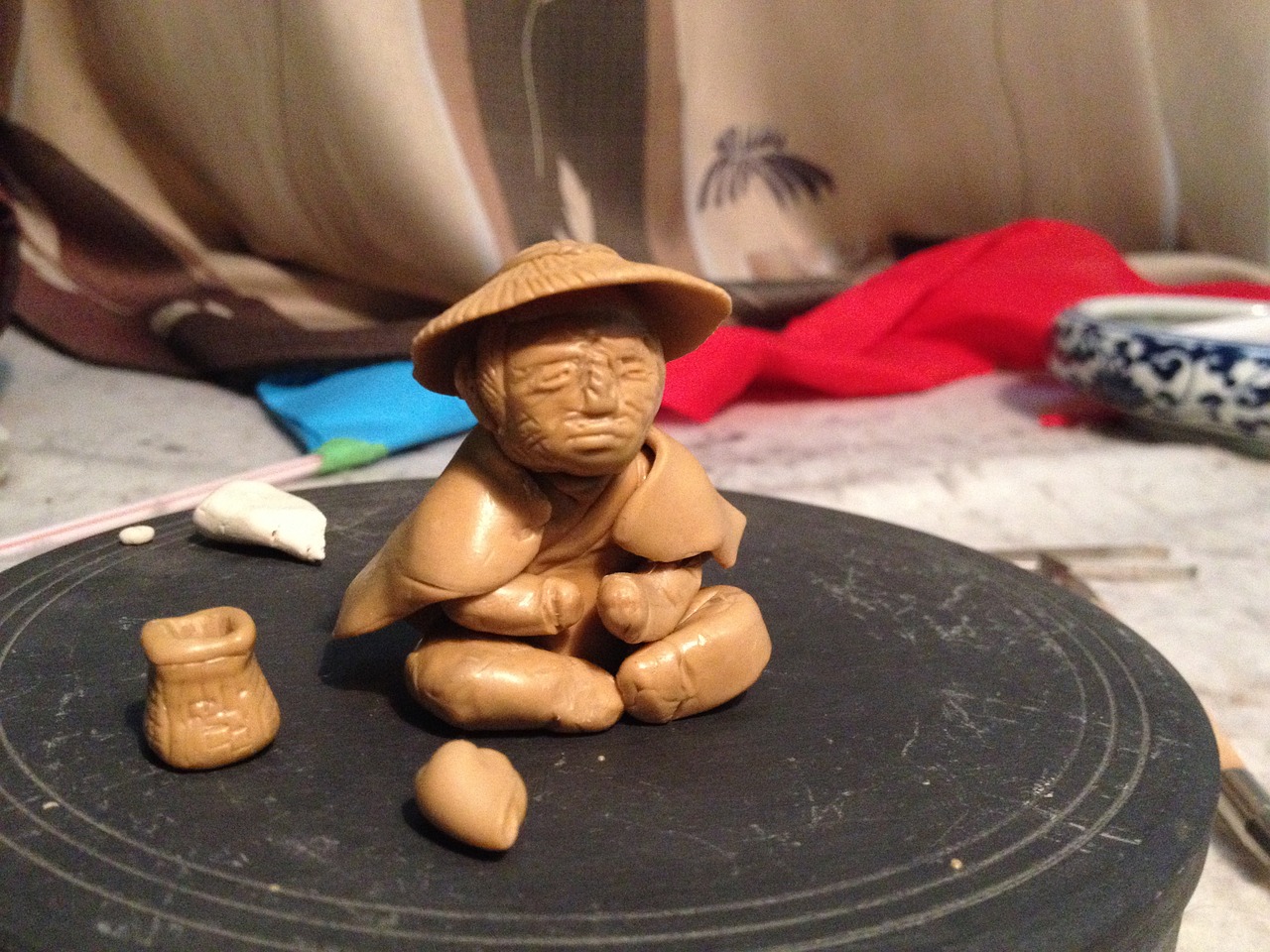 clay sculpture fisher clay figurine free photo