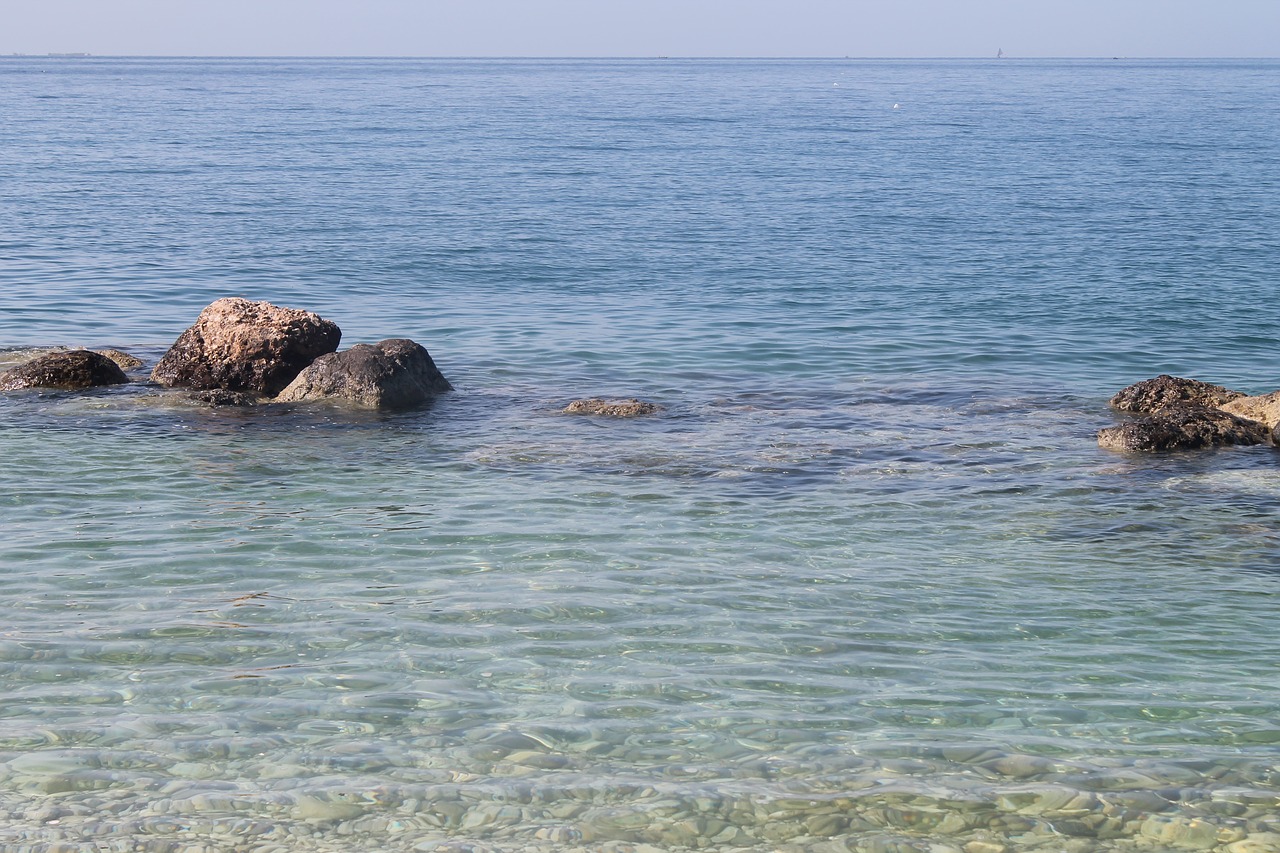 clear ocean rocks free photo