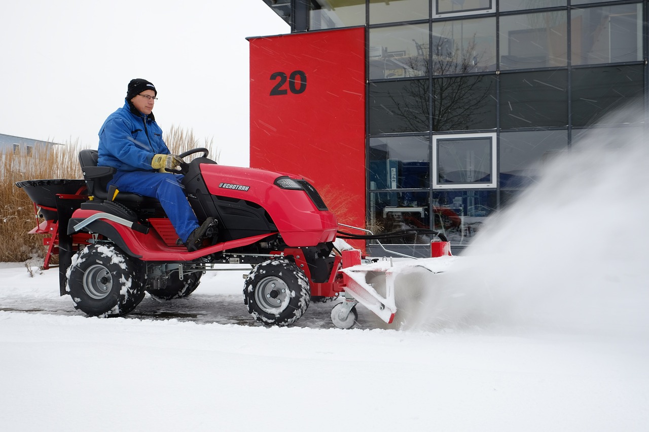 clear snow tractor snow free photo