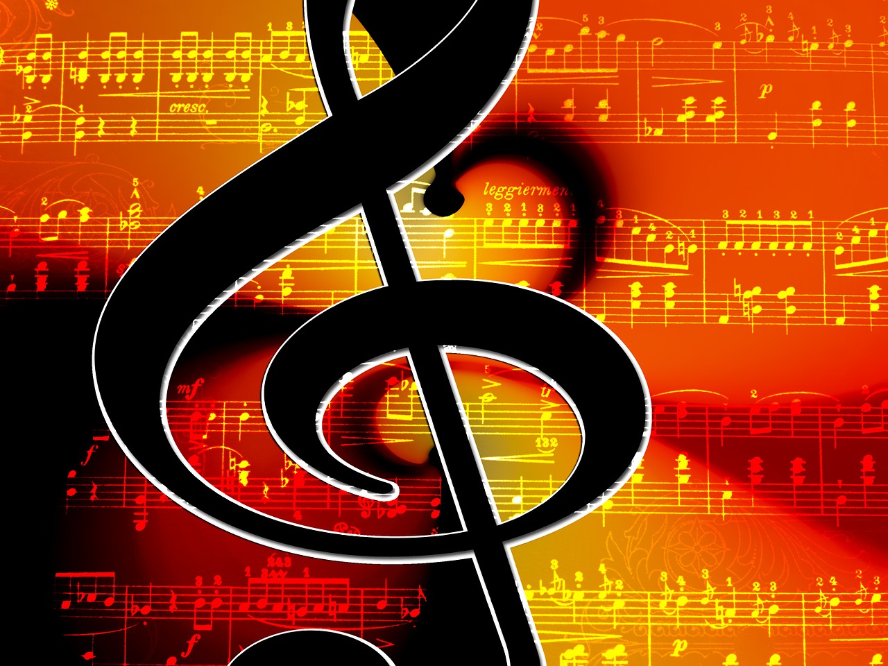 clef music lines free photo