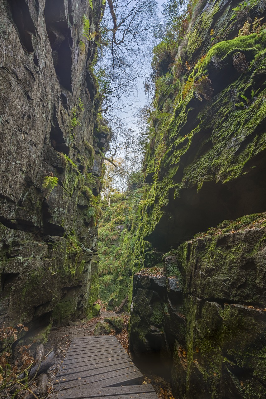 cleft  chasm  rocks free photo