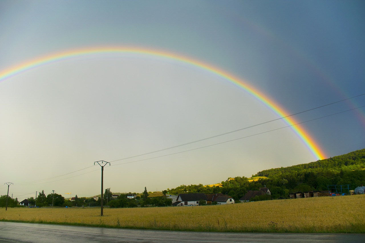 clelles france rainbow free photo