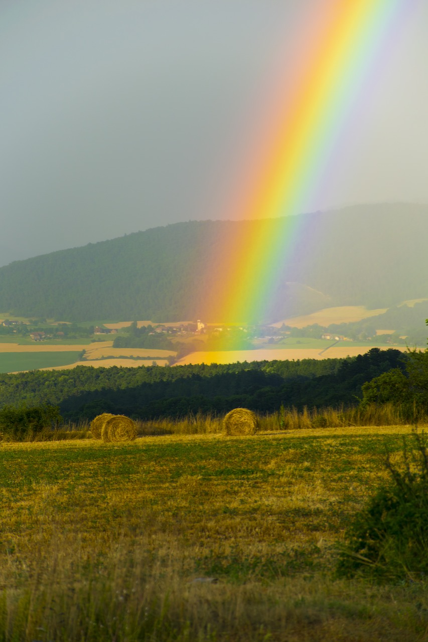clelles france rainbow free photo