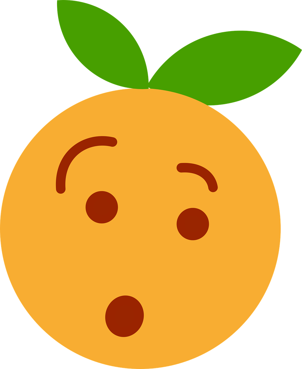 clementine orange cartoon free photo