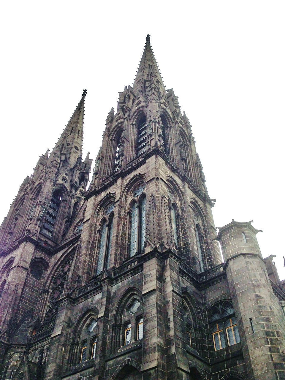 clermont-ferrand cathedral black free photo