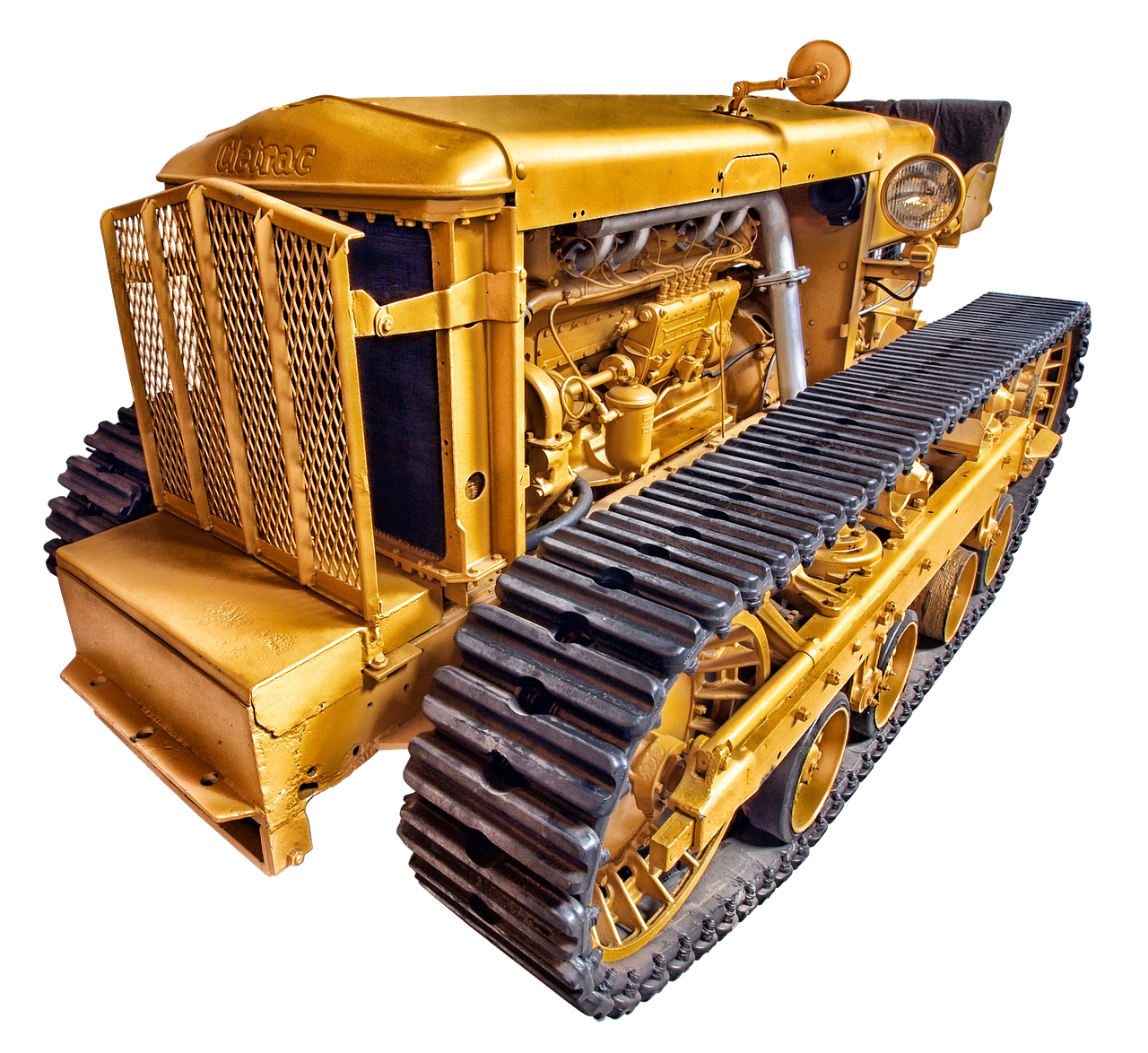 cletrac dozer yellow free photo