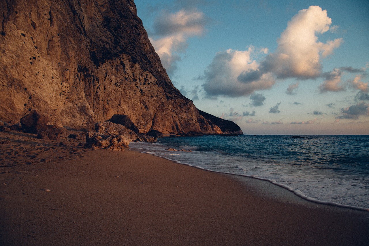 cliff ocean water free photo