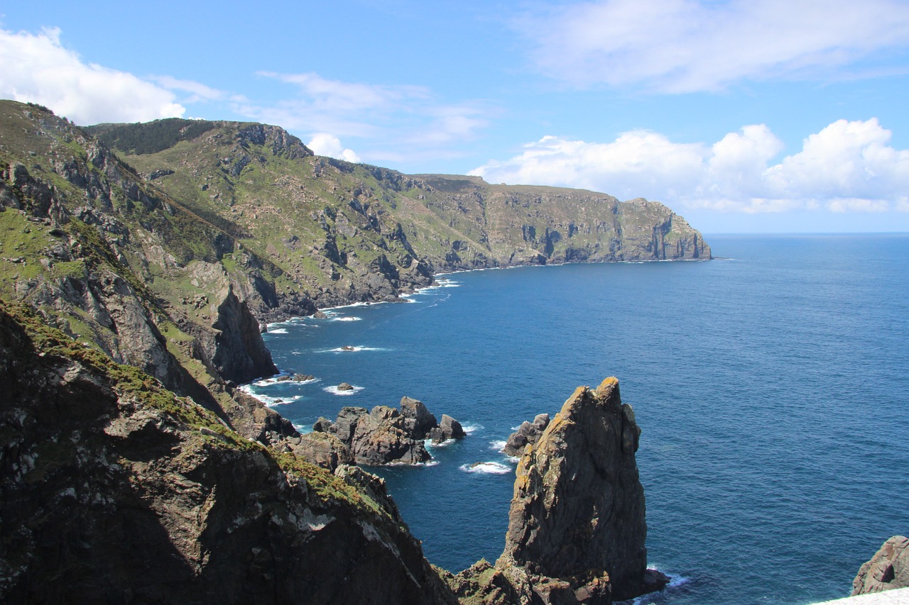 cliff atlantic northern spain free photo