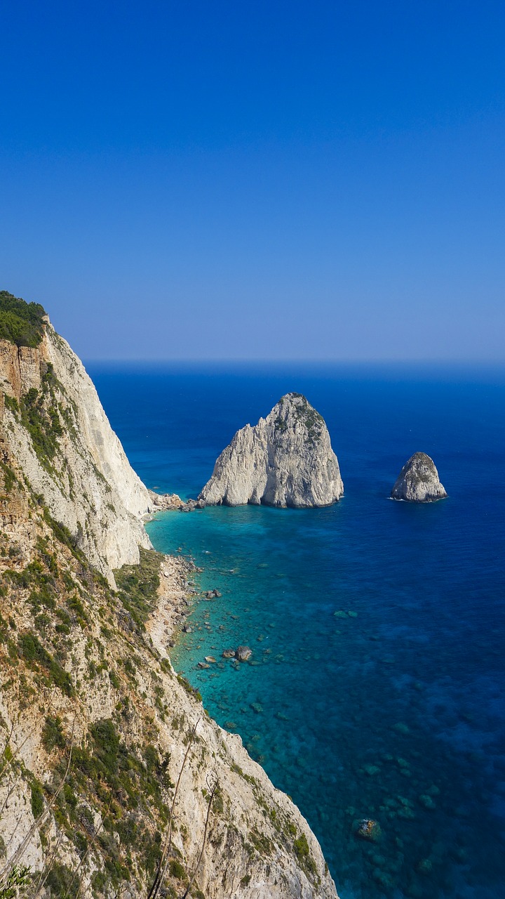 cliff zakynthos greece free photo