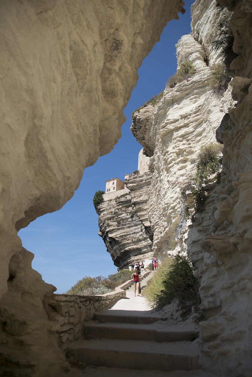 cliff bonifacio corsican free photo