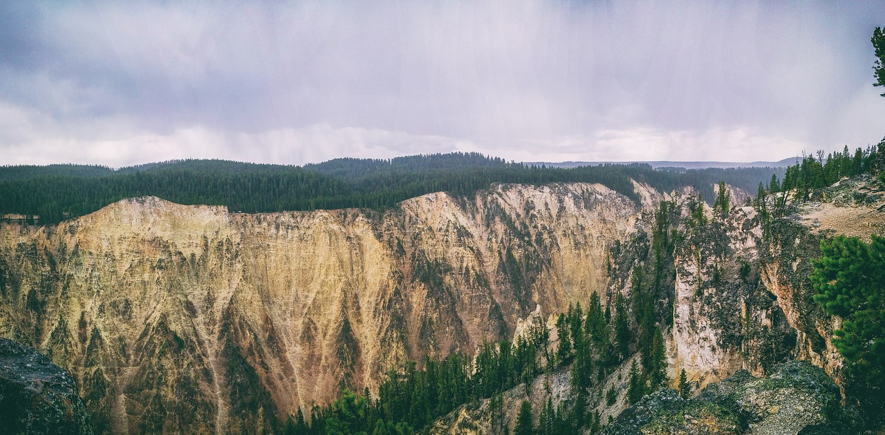 cliff cloudy landscape free photo