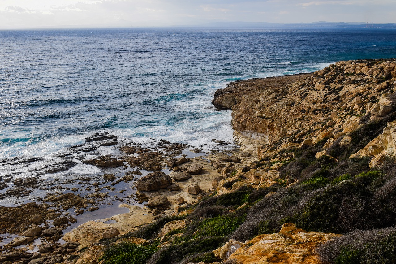 cliff coast sea free photo