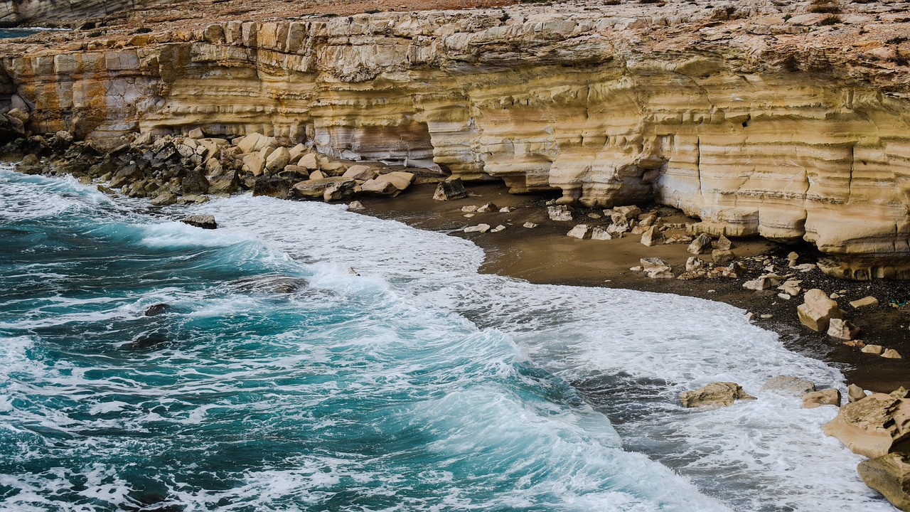 cliff coast sea free photo