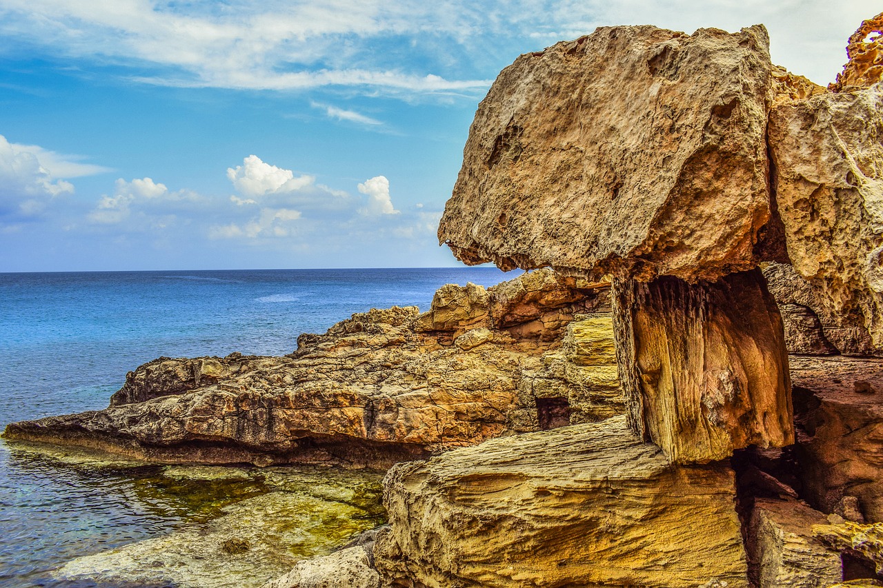 cliff formation rocky free photo