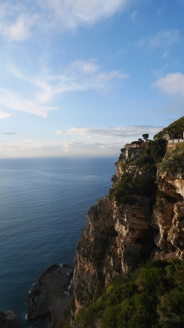 cliff italy positano free photo