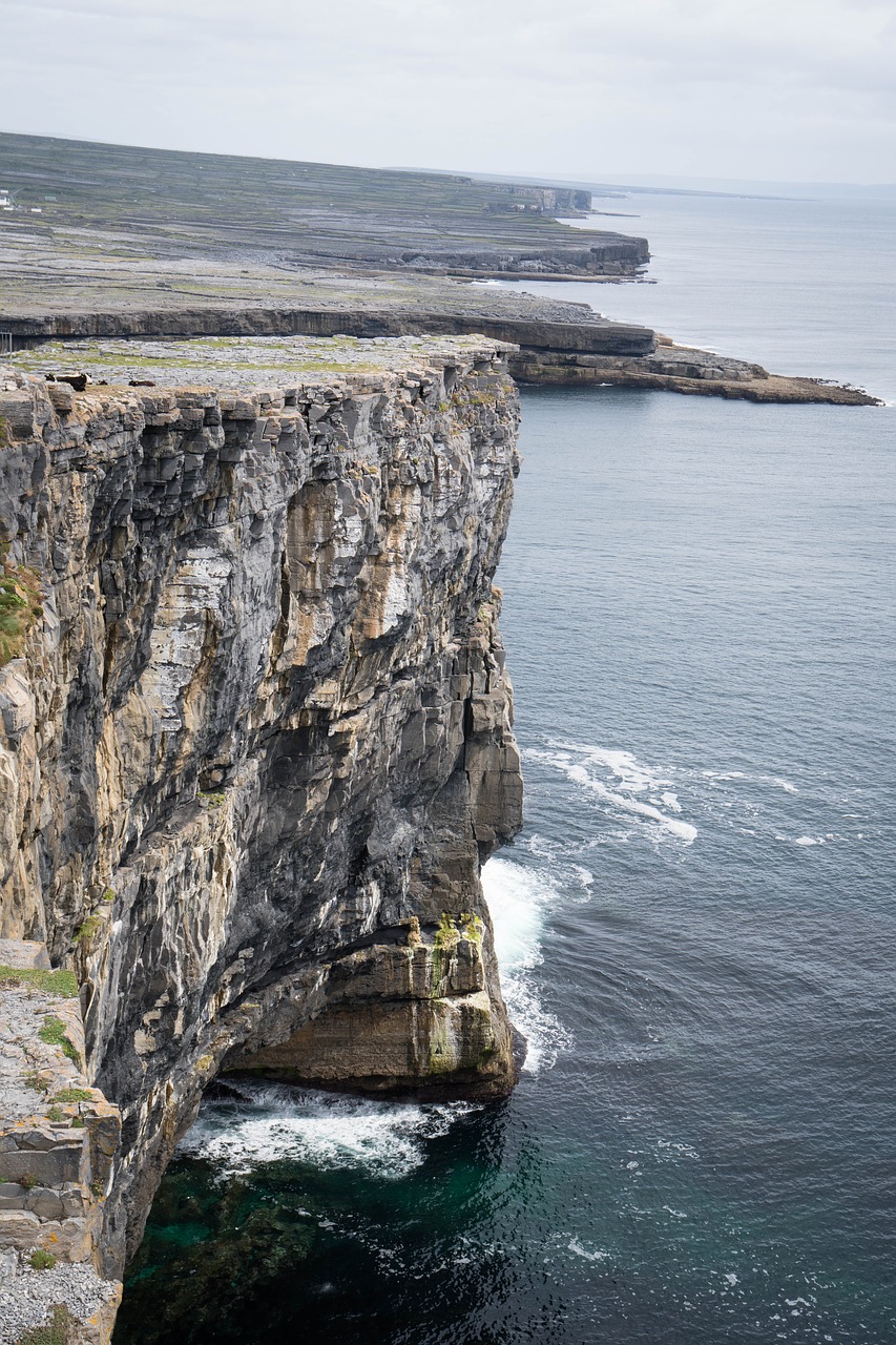 cliff ireland sea free photo