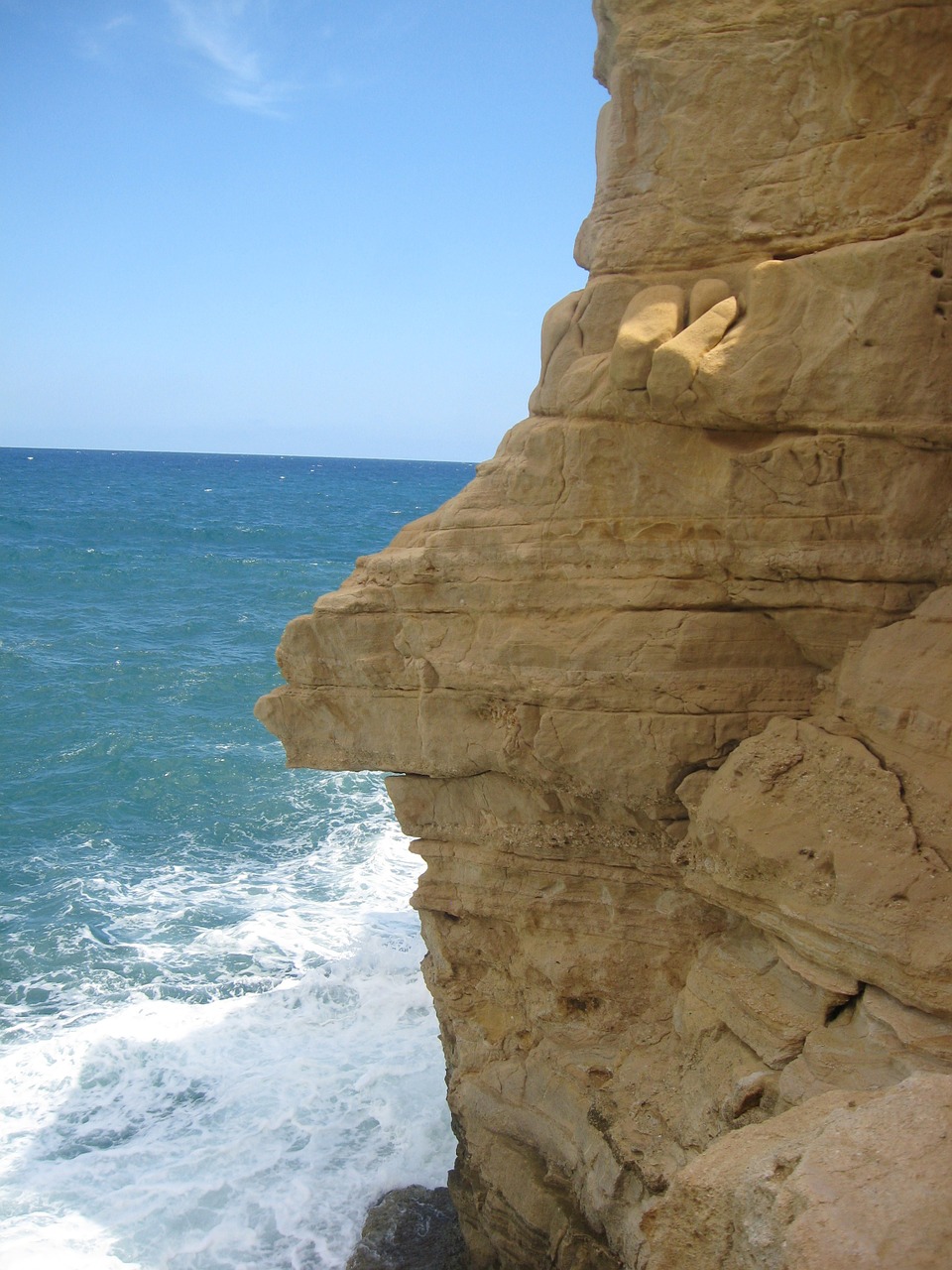 cliff rocks sea free photo