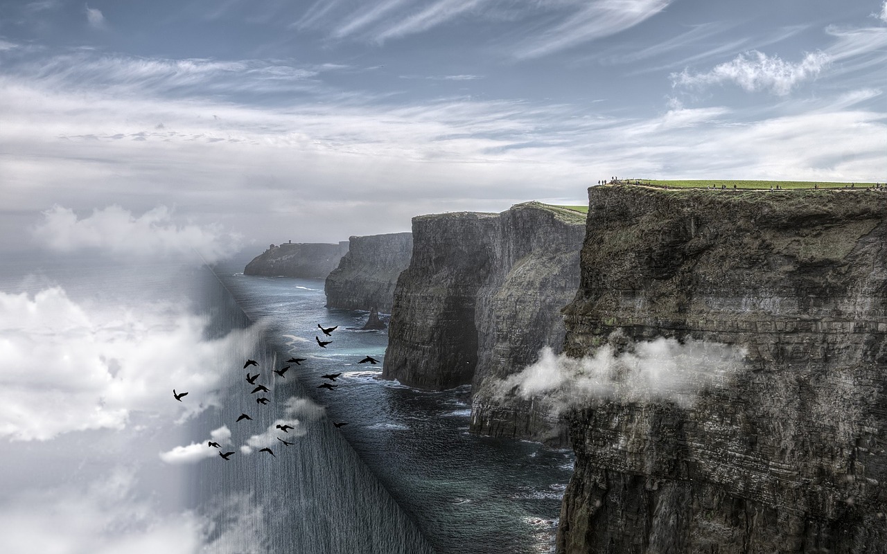 cliff ocean fantasy free photo