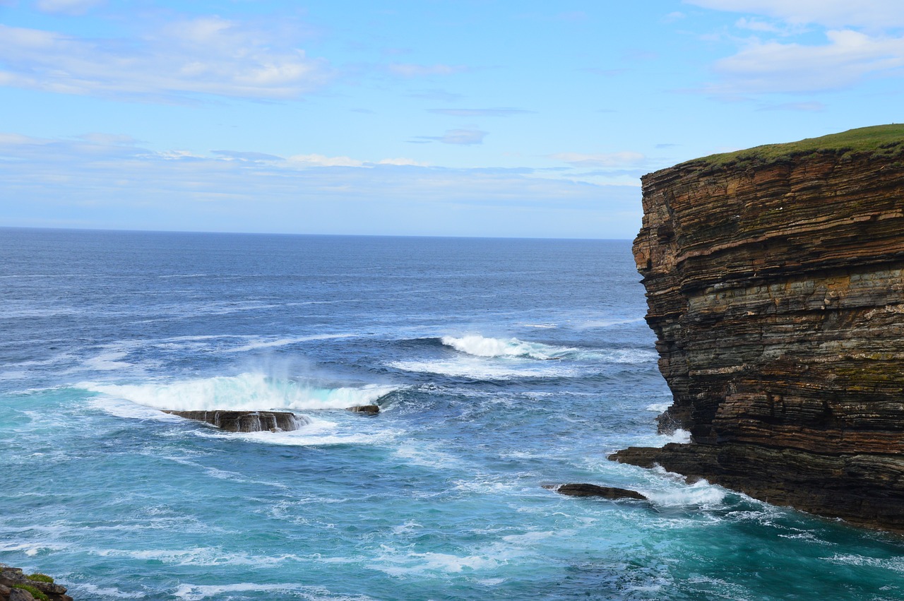 cliff  scotland  landscape free photo