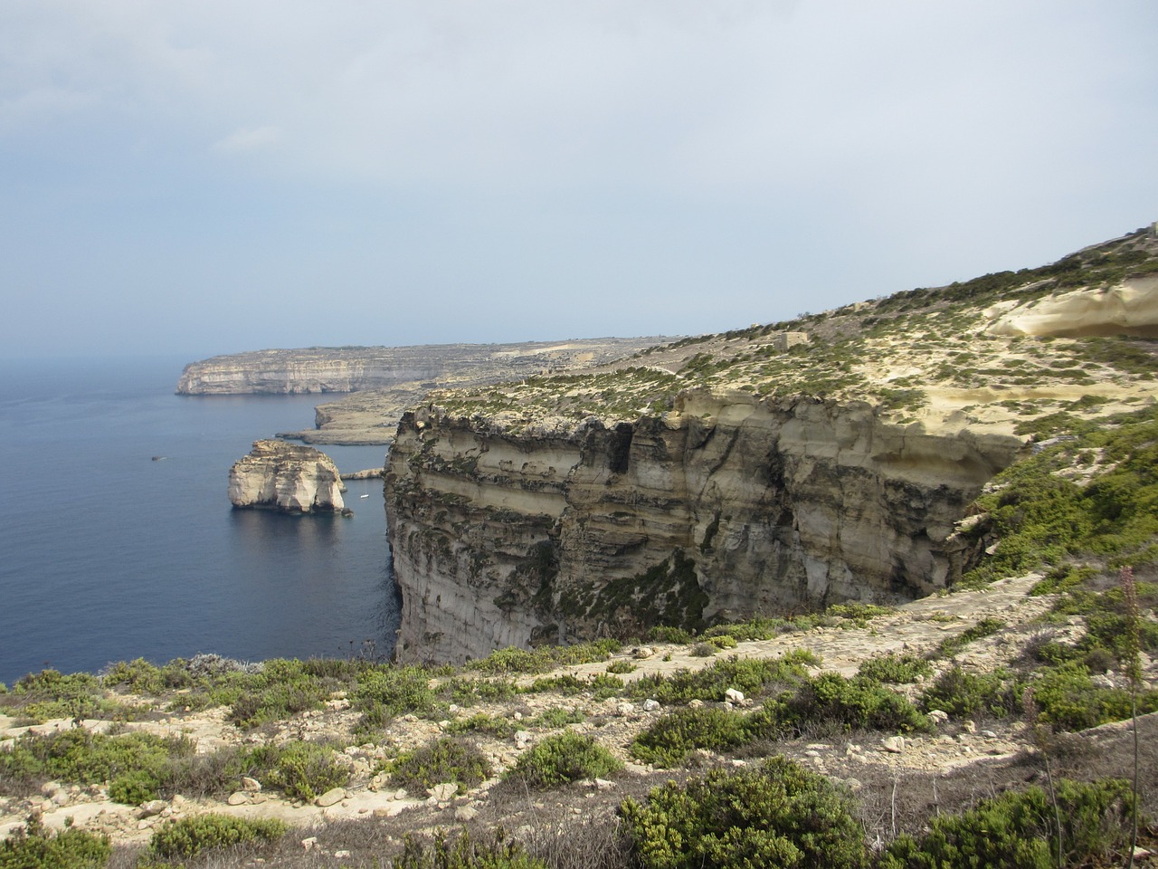 cliff  sea  mediterranean free photo