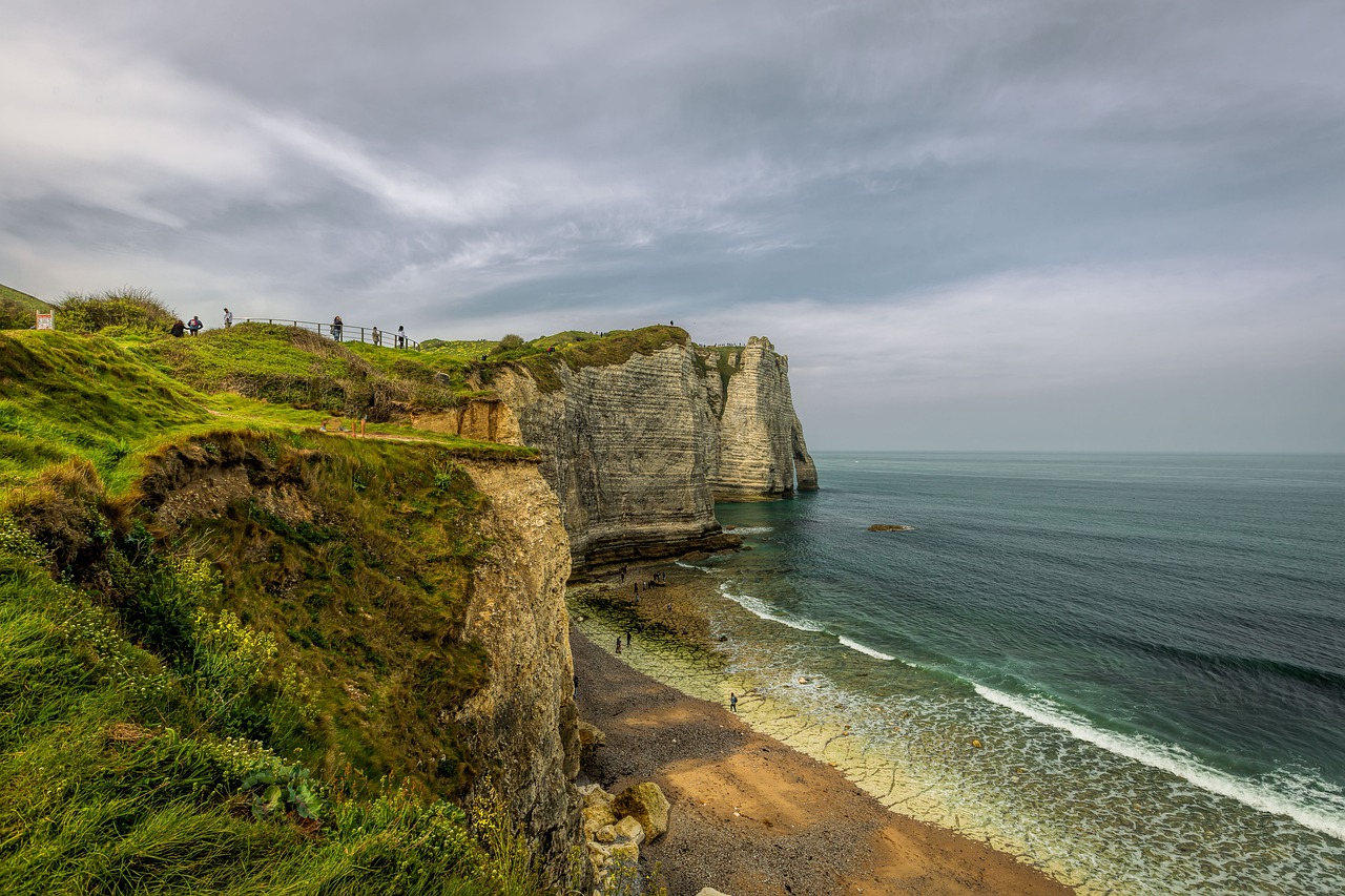 cliff  normandy  france free photo