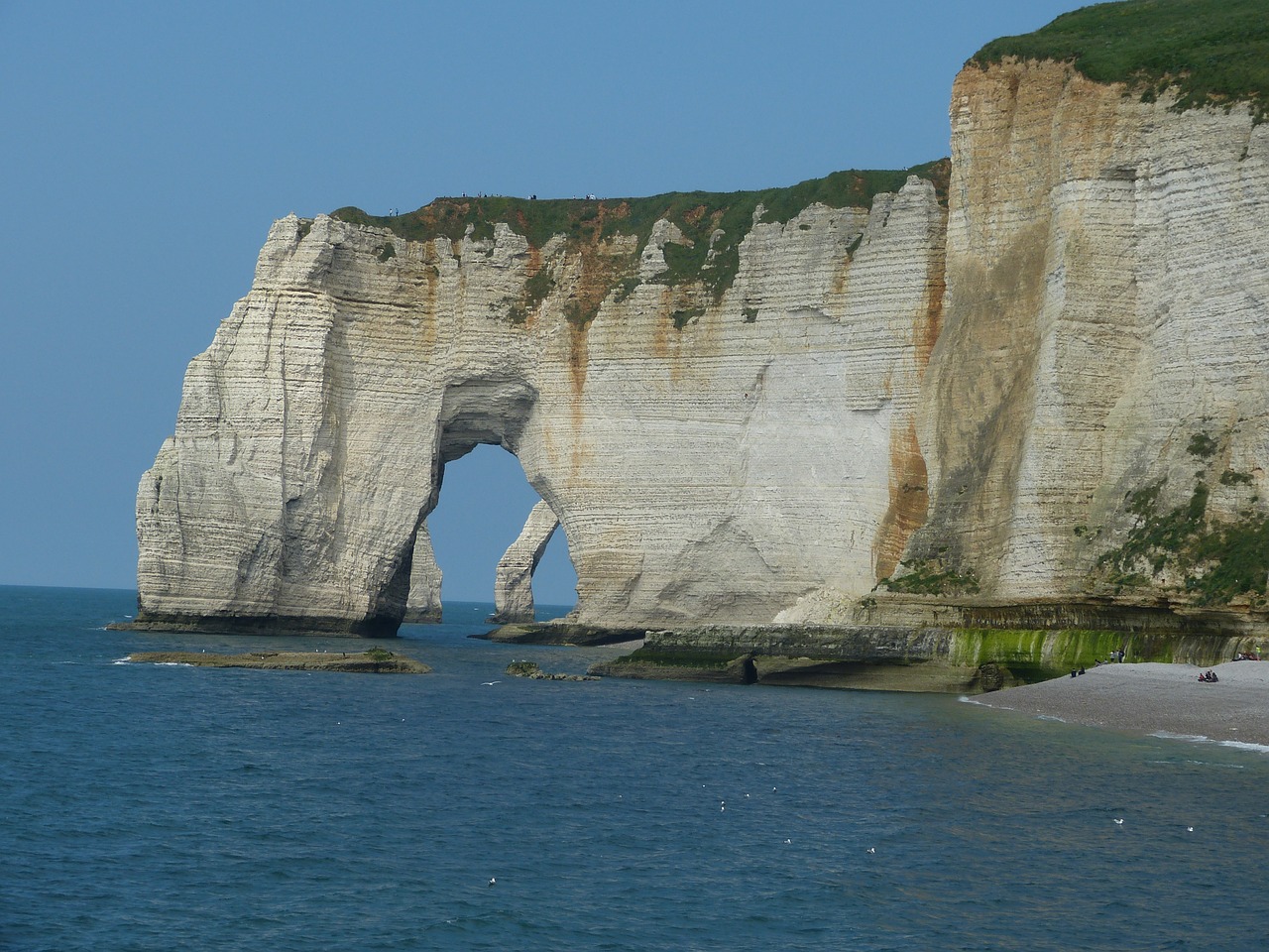 cliff normandy le tilleul free photo