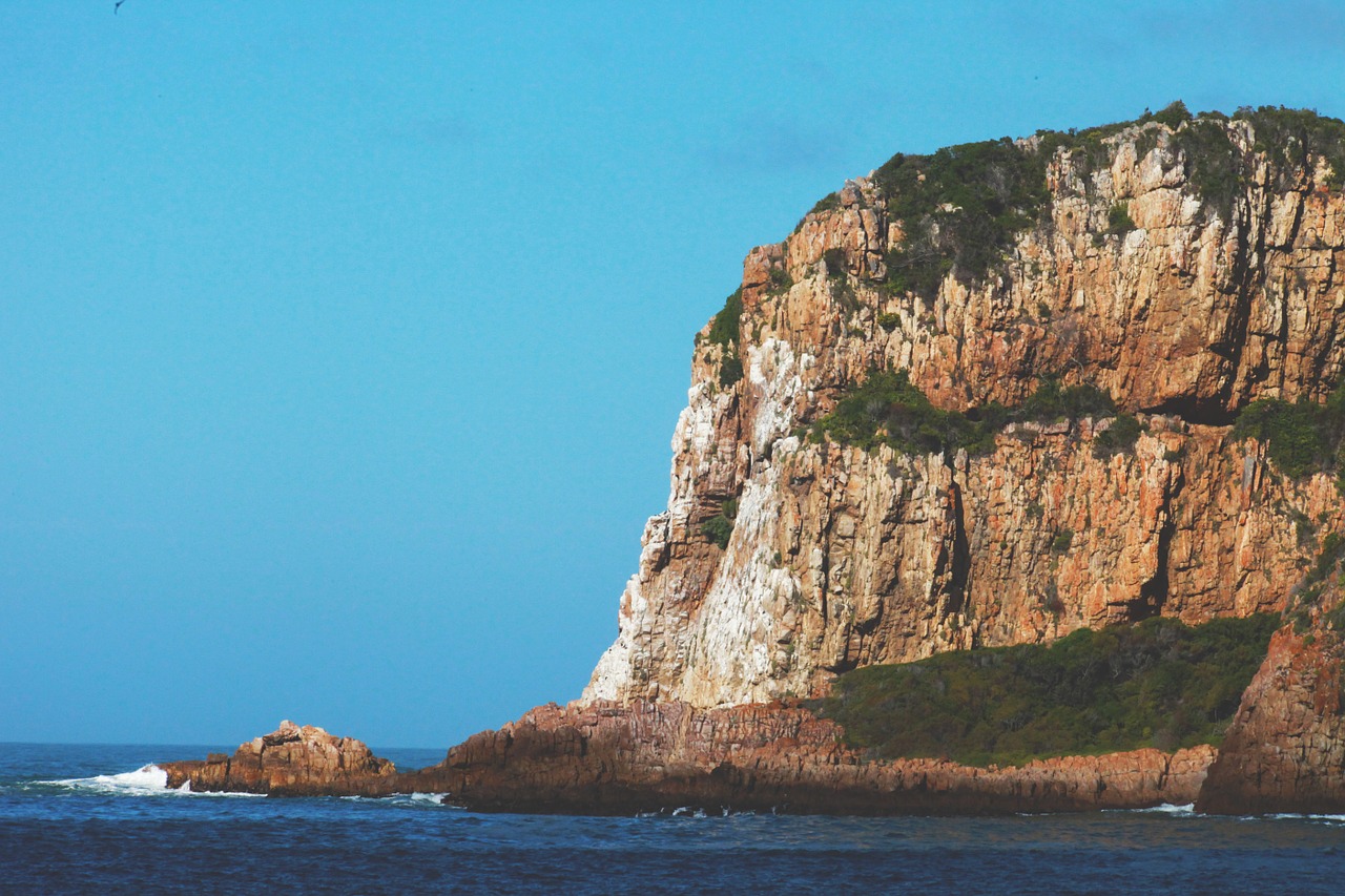 cliff rock shore free photo