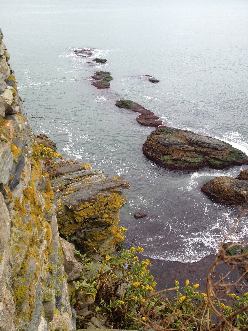 cliff rocks coast free photo